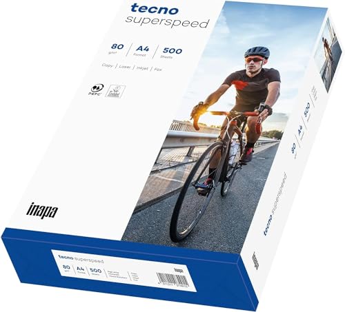 TECNO SUPERSPEED, papier reprographique, blanc, 80g, A4, FSC, ramette de 500 feuilles