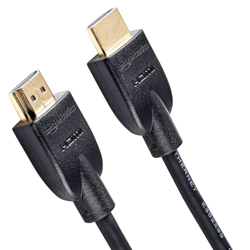 Amazon Basics - Câble HDMI 4K de 0,9 m - Haute performance 18 Gbps avec Ethernet, 4K@60Hz, 2160p, No, (0.9 m)