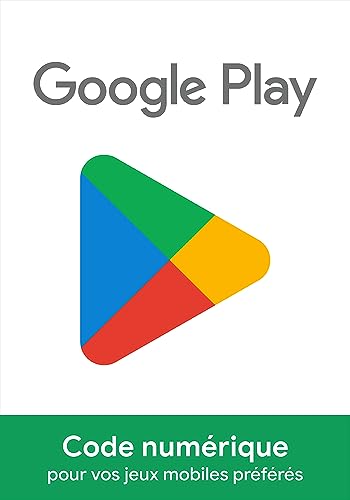 E-carte Google Play 25 € Jeux multijoueurs, de réflexion, grand public et autres (envoi par e-mail ; valable en France uniquement)