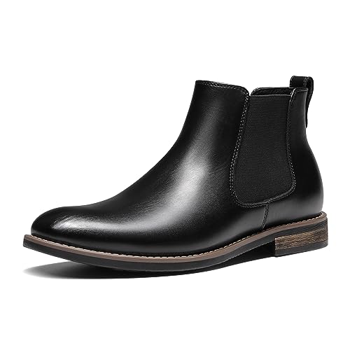 Bruno Marc Bottine Homme Cuir Chelsea Boots Mode Chaussures Confortables Bottes Hommes