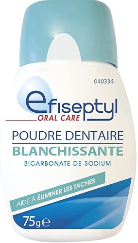 Efiseptyl - Poudre Blanchissante - Bicarbonate De Sodium - Aide à Éliminer Les Tâches - 75 g