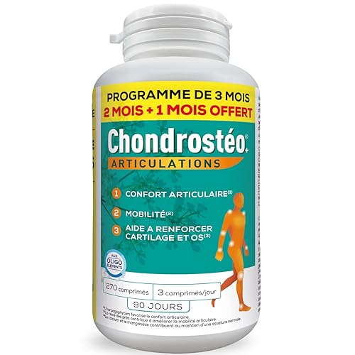 CHONDROSTÉO Pilulier - 90 JOURS - 3 MOIS - 270 comprimés