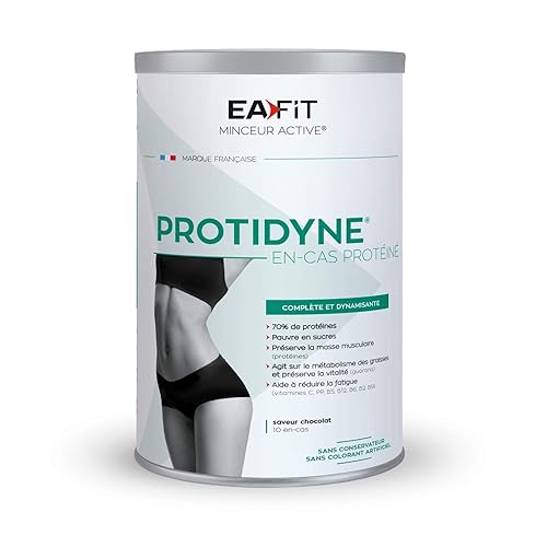 EAFIT Protidyne 320 g - Chocolat - Encas protéiné - Protéines - Vitalité - Brule graisse - Préserve la masse musculaire - Boisson Minceur Protéinée - Marque française