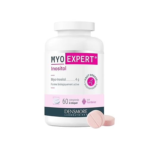 Densmore - MYO EXPERT - 4000mg myo inositol - SOPK, équilibre hormonal - Complément alimentaire - Haut dosage myo inositol - 60 comprimés à croquer - Cure 20 jours - Goût frambroise