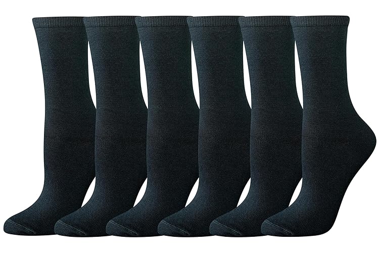 Amazon Essentials Chaussettes de Sport en Coton Femme, 6 Paires