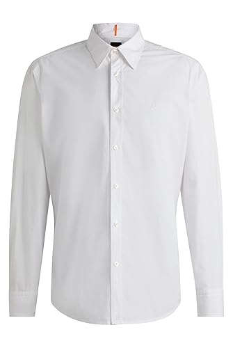 BOSS Hommes Relegant 6 Chemise Regular en Popeline de Coton