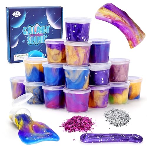 7 8 9 10 11 Ans Fille Garçon Jouet, Slime Enfant Jouet Fille 6-12 Ans Anniversaire Cadeau 5-6-7 Ans Enfants Anti Stress Jouets Kit Slime Jeux pour Cadeau Fille 8 9 10 Ans DIY Slime Loisirs Créatifs