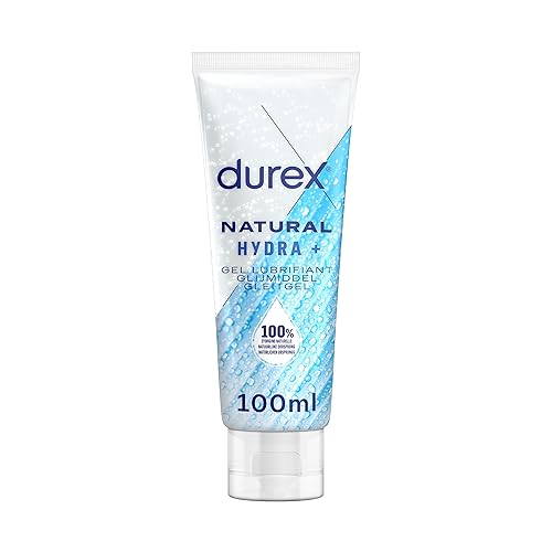 Durex - Gel Lubrifiant 100% d'origine Naturel - Hydratant à l'Acide Hyaluronique - 100ml