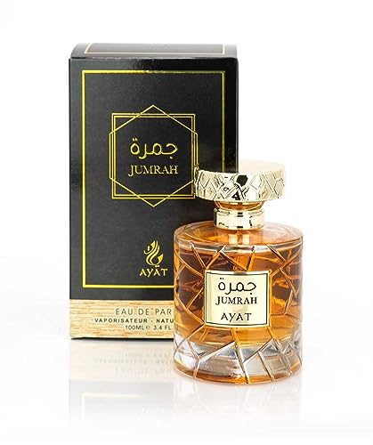 Parfum JUMRAH 100ml Made in Dubaï Avec Des Notes d'Épices Ambre Vanille Cannelle et Boisée - EDP Oriental Parfait Pour Les Femme et Les Homme