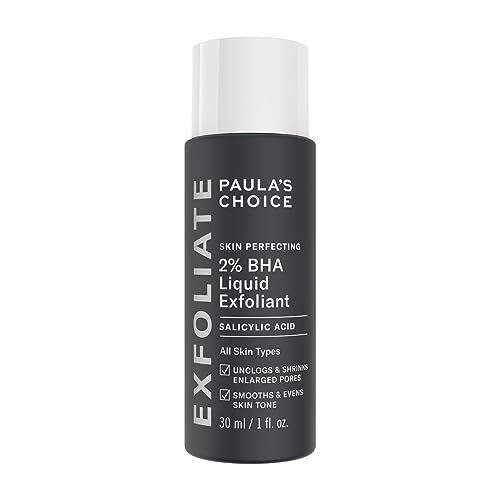 Paula's Choice SKIN PERFECTING 2% BHA Lotion Exfoliante - Gommage Visage avec Acide Salicylique - Réduire les Points Noirs & Pores Dilatés - pour Peau Mixte et Peau Grasse - 30 ml