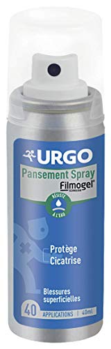 Urgo - Pansement Spray - Film transparent résistant à l'eau - Protège et Cicatrise - 40ml