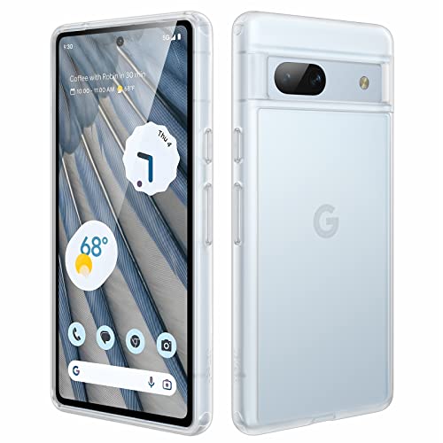 JETech Coque Mat pour Google Pixel 7a 6,1 Pouces 2023, Étui Housse Arrière Translucide Givrée Fine, Anti-Empreintes Digitales (Translucide)