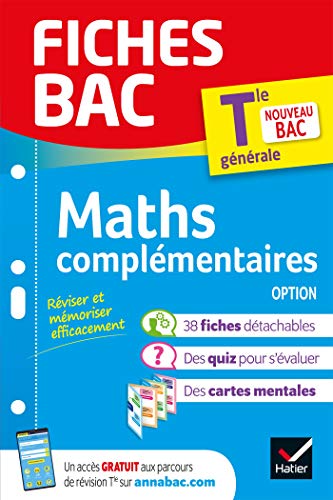 Fiches bac Maths complémentaires Tle (option) - Bac 2025: nouveau programme de Terminale